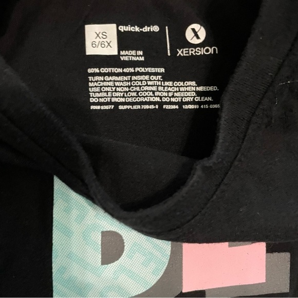 Xersion Black Be Bold Short Sleeve Shirt Size XS - Picture 4 of 4